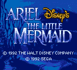 Заставка игры Ariel: The Little Mermaid